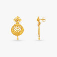 Ornate Gold Drop Earrings 2