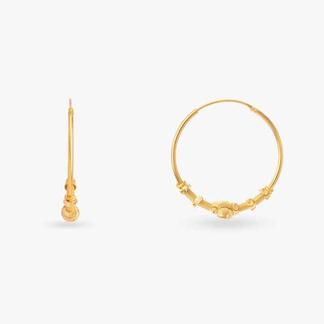 Spirited Spring Hoop Earrings