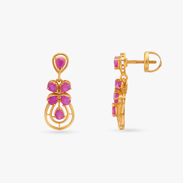 Elegant Gold Drop Earrings 2