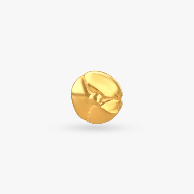 Minimalist Disc Gold Nose Pin