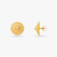 Intricate Gold Stud Earrings 2