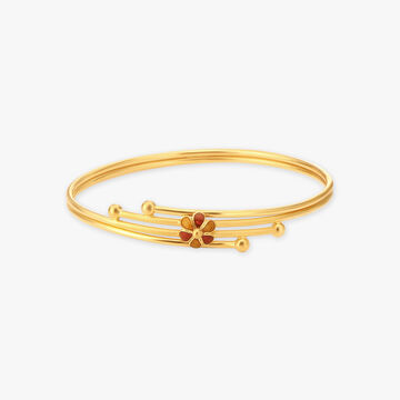 Floral Enamel Bangle