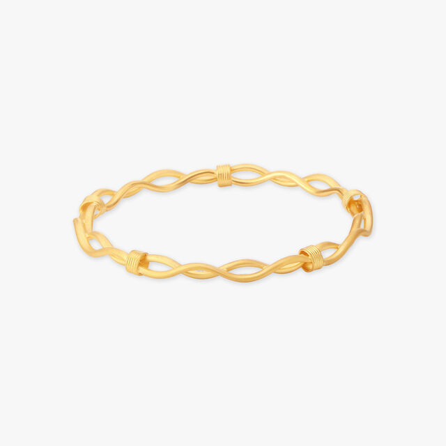Crossover Wavy Bangle 