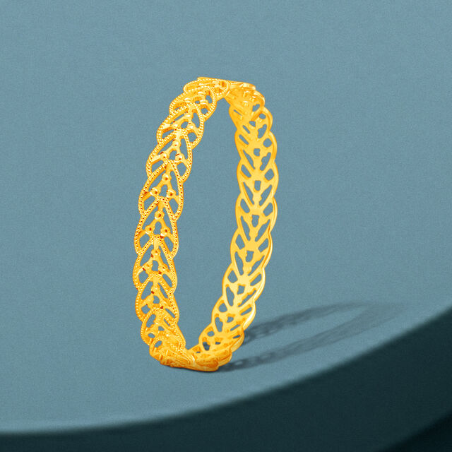 Weave of Radiance Gold Bangle 