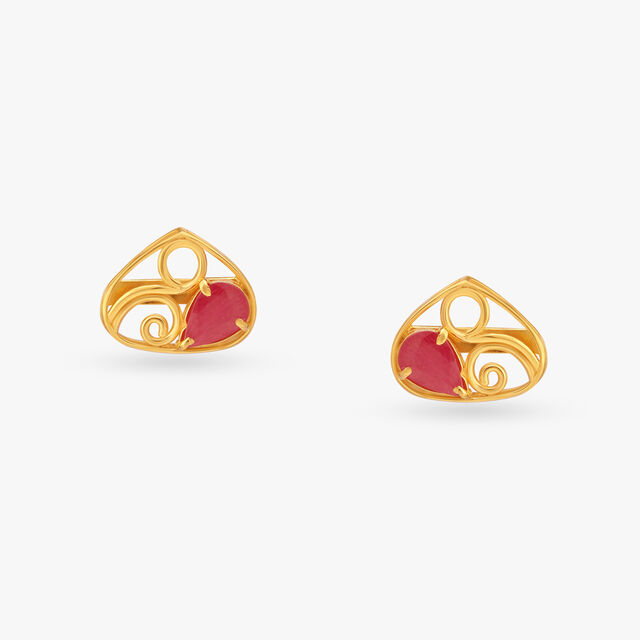 Cascading Swirl Gold Necklace Set 4