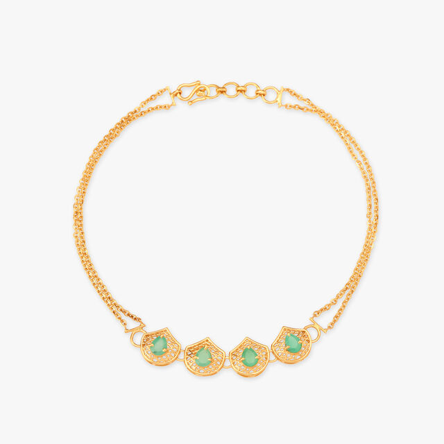 Droplet Gold Bracelet