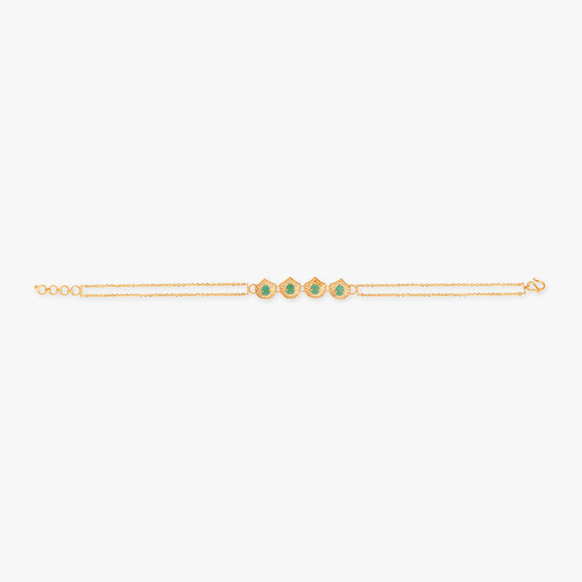 Droplet Gold Bracelet