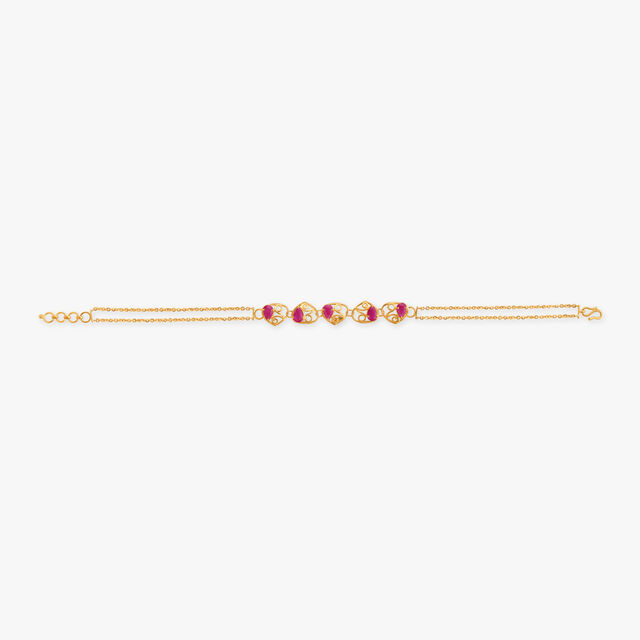 Curved Gold Bracelet
