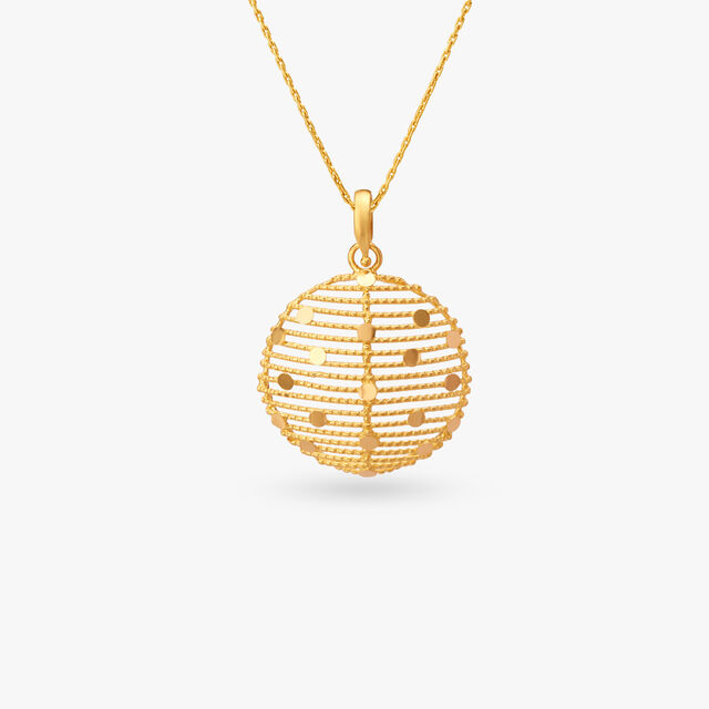 Dynamic Gold Pendant 