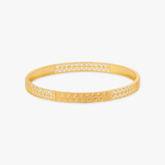 Floral Gold Bangles