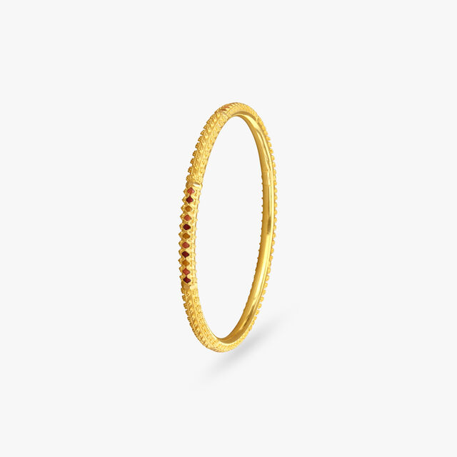 Radiant Rhythm Gold Bangles