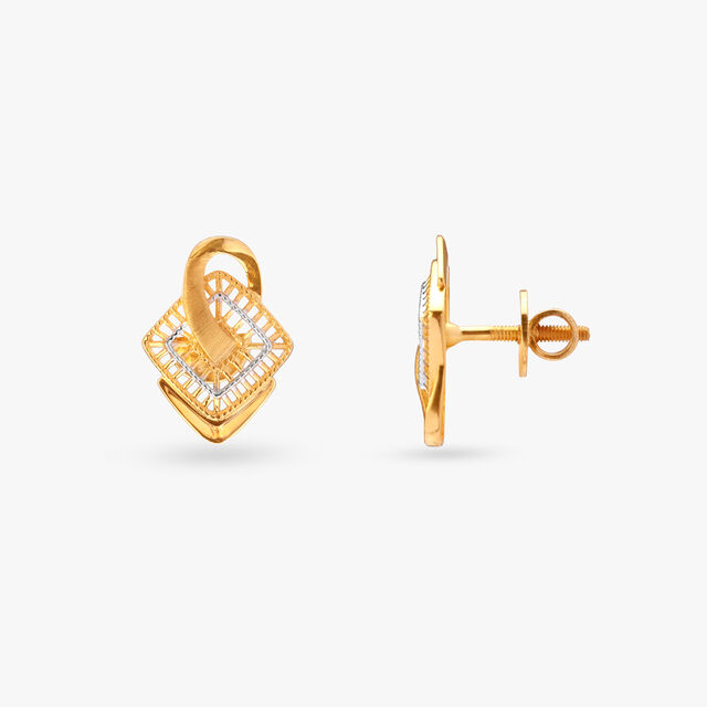 Exquisite Bold Gold Pendant and Earrings Set 5