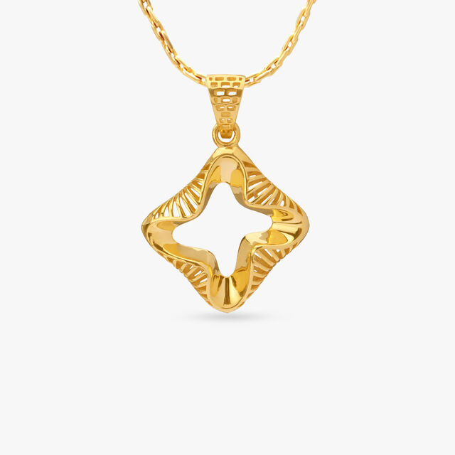 Radiant Starburst Gold Pendant and Earrings Set 2