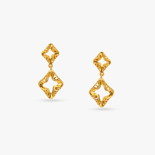 Radiant Starburst Gold Pendant and Earrings Set 4