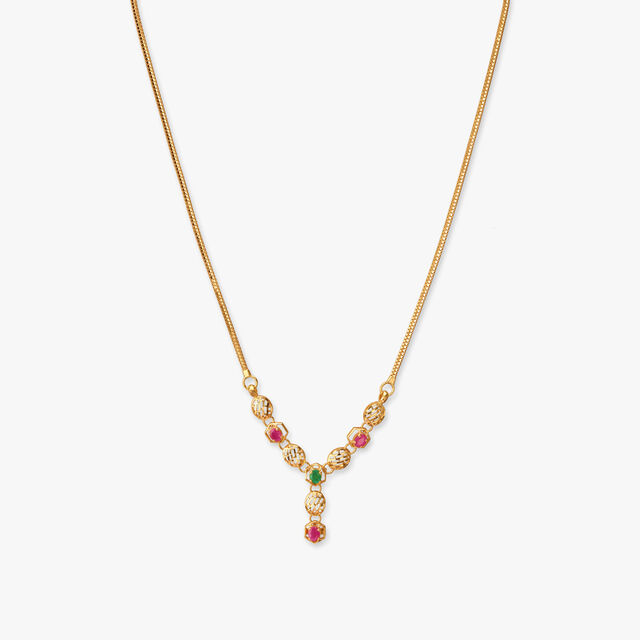 Majestic Hues Gold Necklace Set 2
