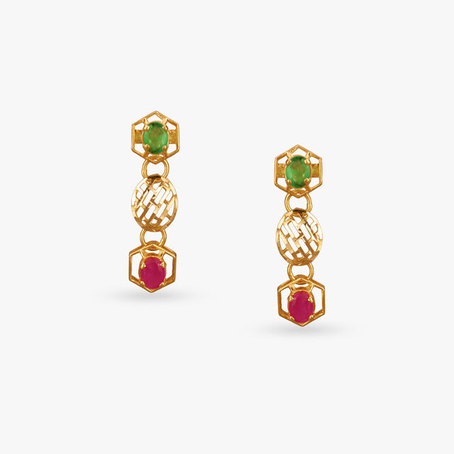 Majestic Hues Gold Necklace Set 4