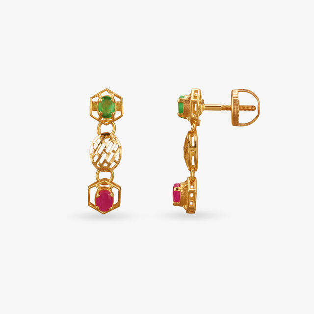 Majestic Hues Gold Necklace Set 5