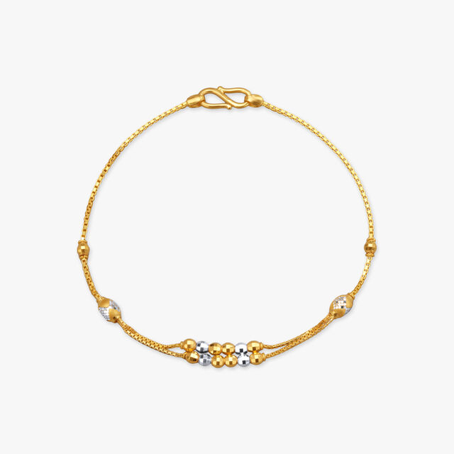 Sleek Two-Tone Gold Bracelet