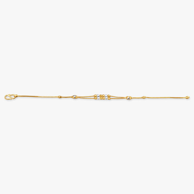 Sleek Two-Tone Gold Bracelet