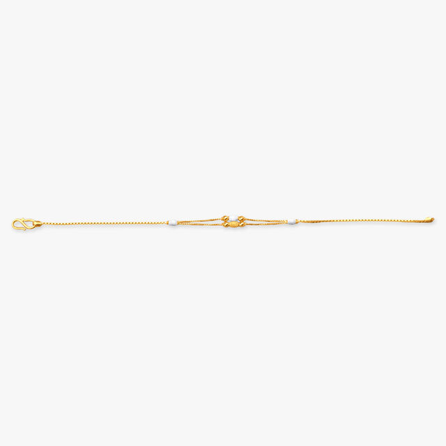 Refined Beaded Gold Bracelet