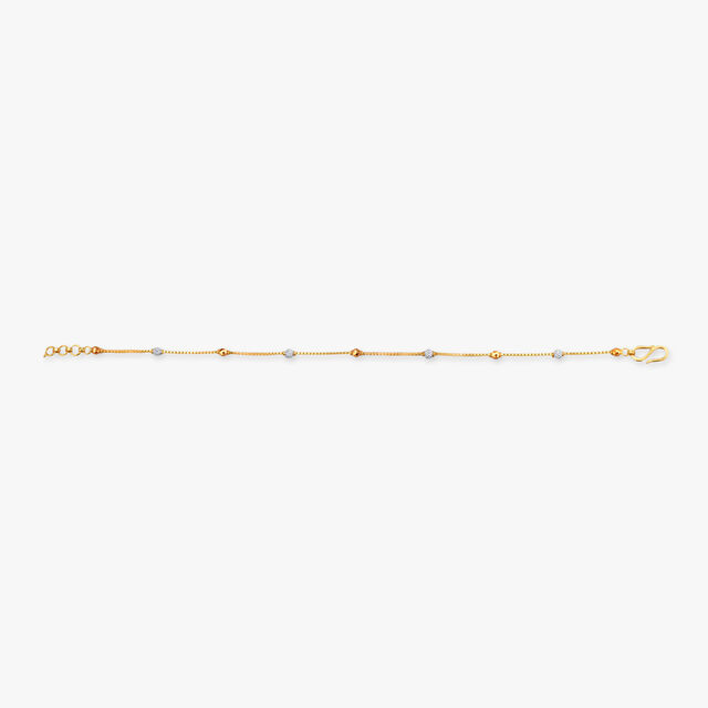Minimalist Two-Tone Gold Bracelet