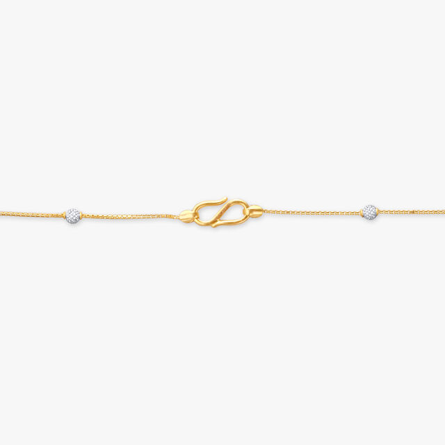 Delicate Beaded Gold Chain