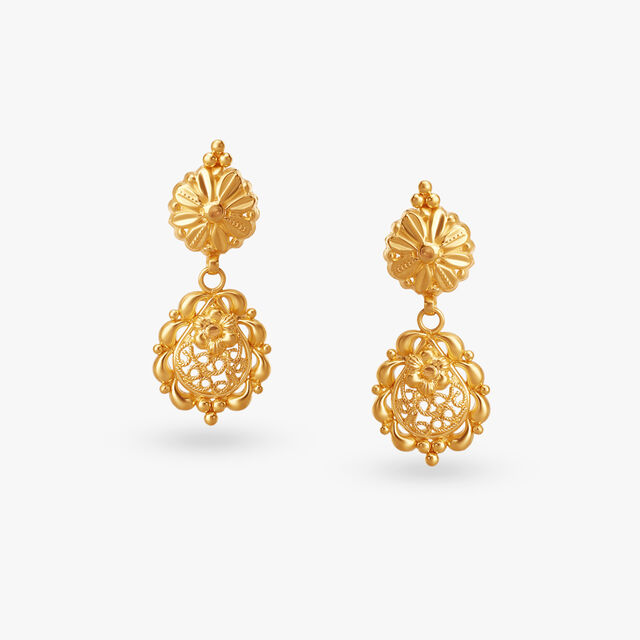 Ornate Splendor Gold Necklace Set