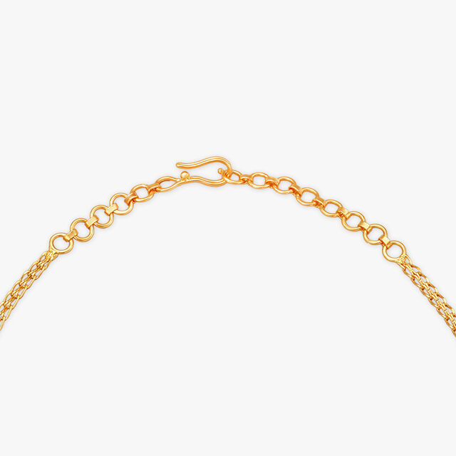 Golden Blossom Necklace Set