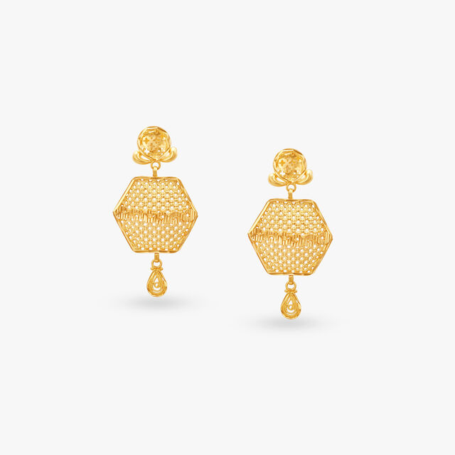 Golden Blossom Necklace Set