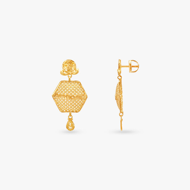 Golden Blossom Necklace Set