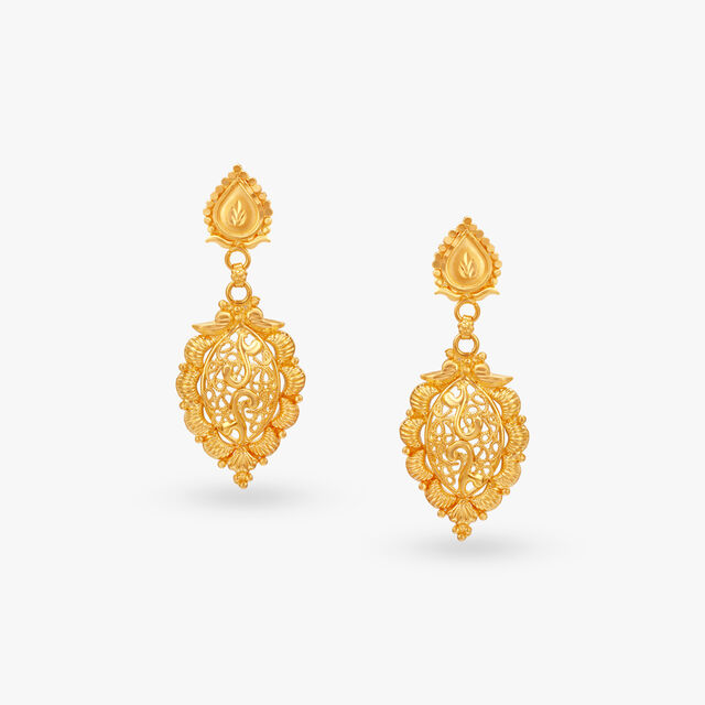 Beaded Elegance Gold Necklace Set 4
