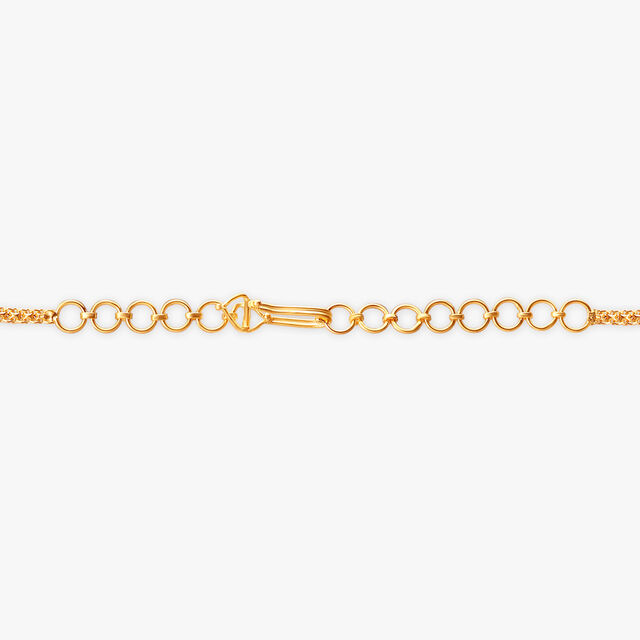 Radiant Circles Gold Necklace Set