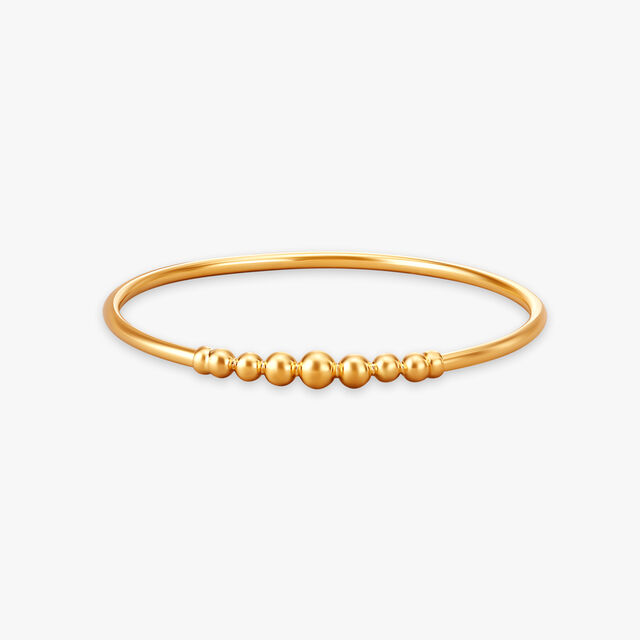 Orb Charm Gold Bangle 