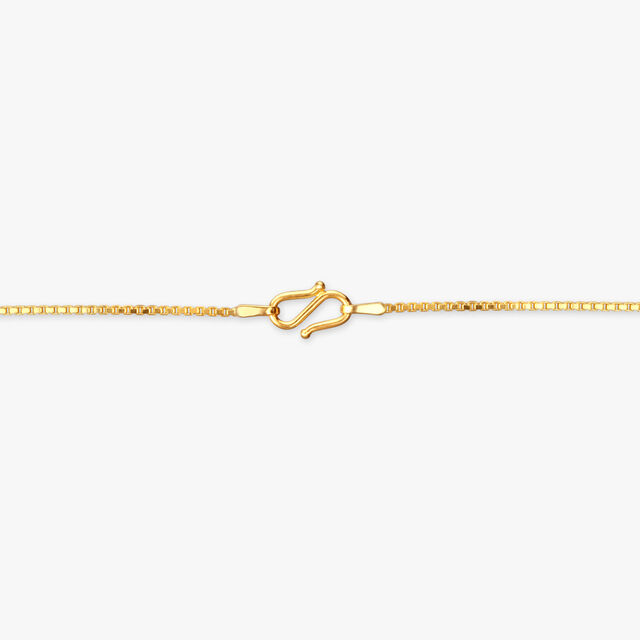 Classic Beaded Gold Pendant with Chain and Earrings Set 3