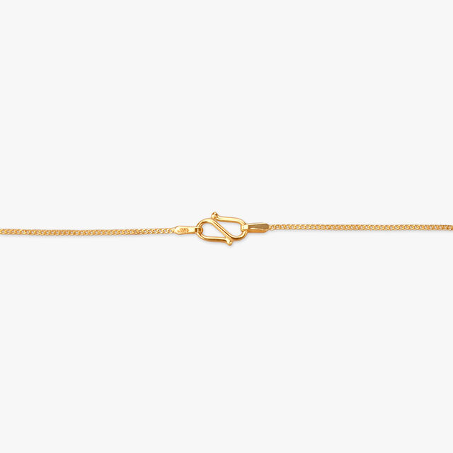 Woven Shine Gold Pendant with Chain and Earrings Set 3