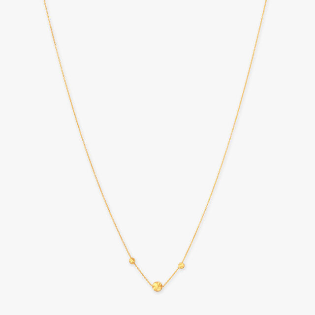 Swirl Bead Gold Chain