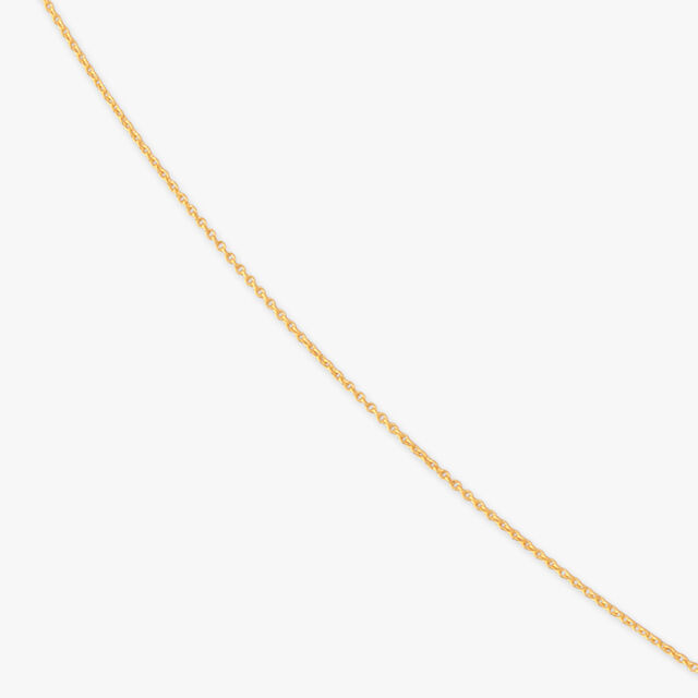 Swirl Bead Gold Chain