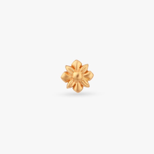Tiny Blossom Gold Nose Pin