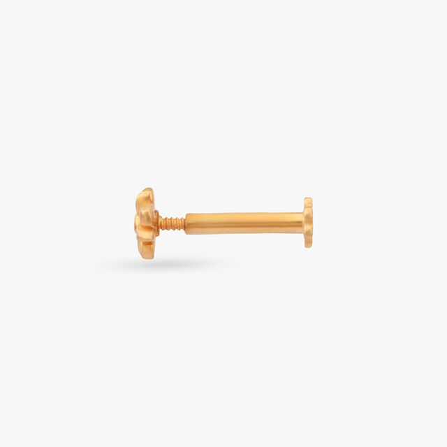 Tiny Blossom Gold Nose Pin