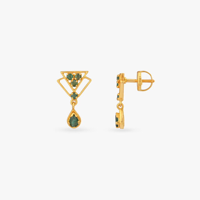 Regal Prism Gold Drop Earrings 2