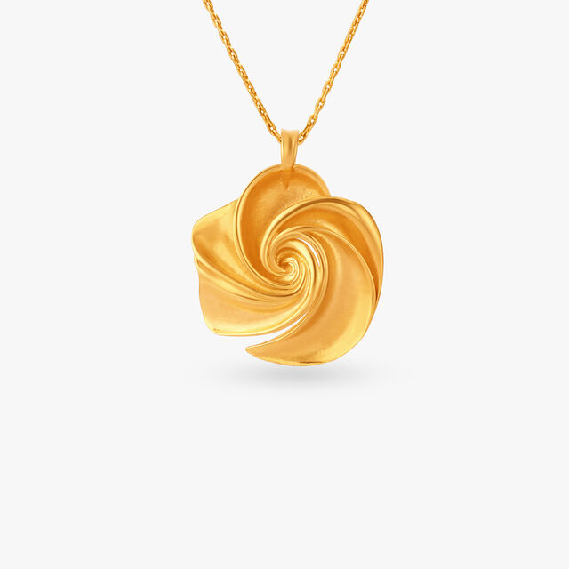 Blooming Swirl Pendant and Earrings Set 2