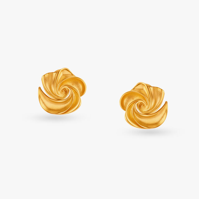 Blooming Swirl Pendant and Earrings Set 4