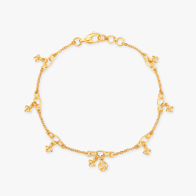 Delicate Charm Gold Bracelet