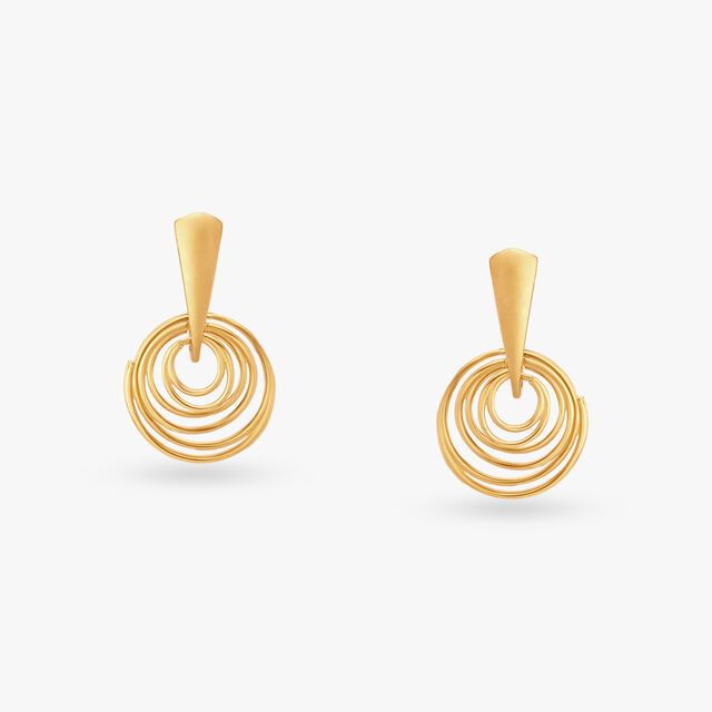 Radiant Gold Drop Earrings 