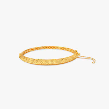 Timeless Weave Gold Bangle