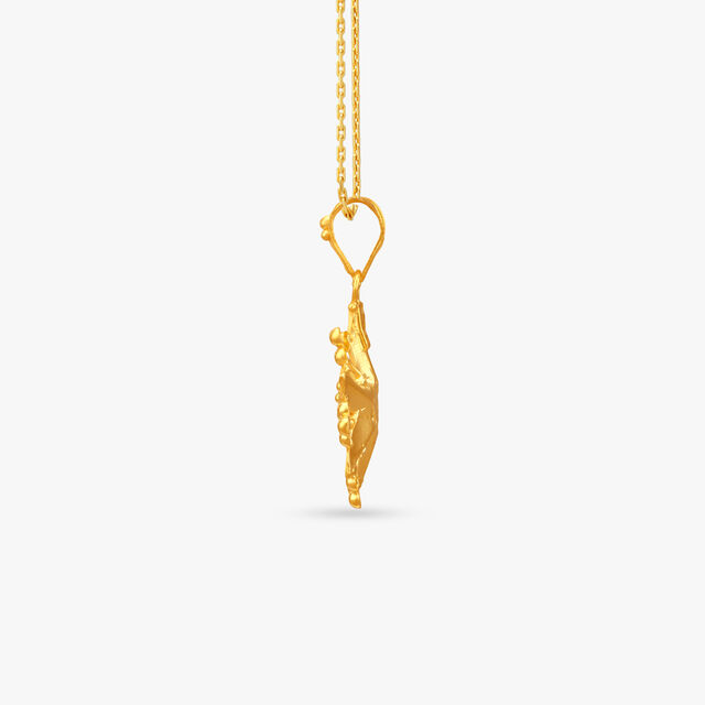 Sunbloom Heritage Gold Pendant and Earrings Set
