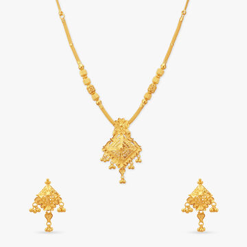 Heritage Charm Gold Necklace Set