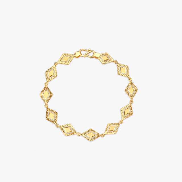 Rhombus Rhythm Gold Bracelet