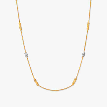 Glow Barrel Gold Chain