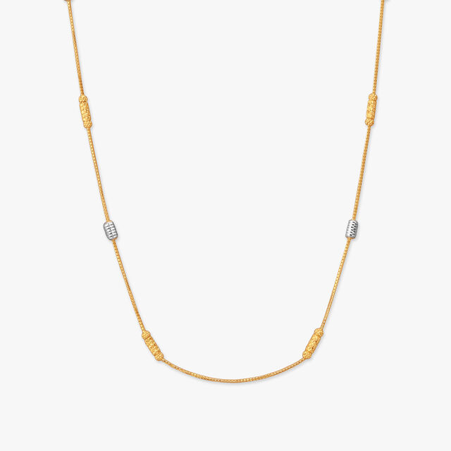 Glow Barrel Gold Chain